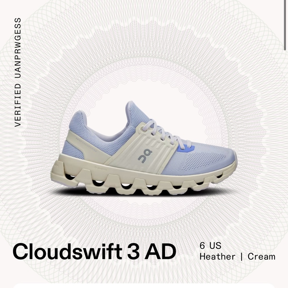 On Running Cloudswift 3 AD in Heather and Cream